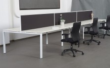 Rapid Infinity Profile Leg Back To Back 700 Deep Workstations With Screens